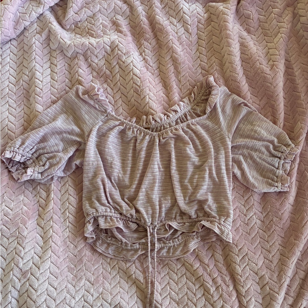 Free People Striped Blouse